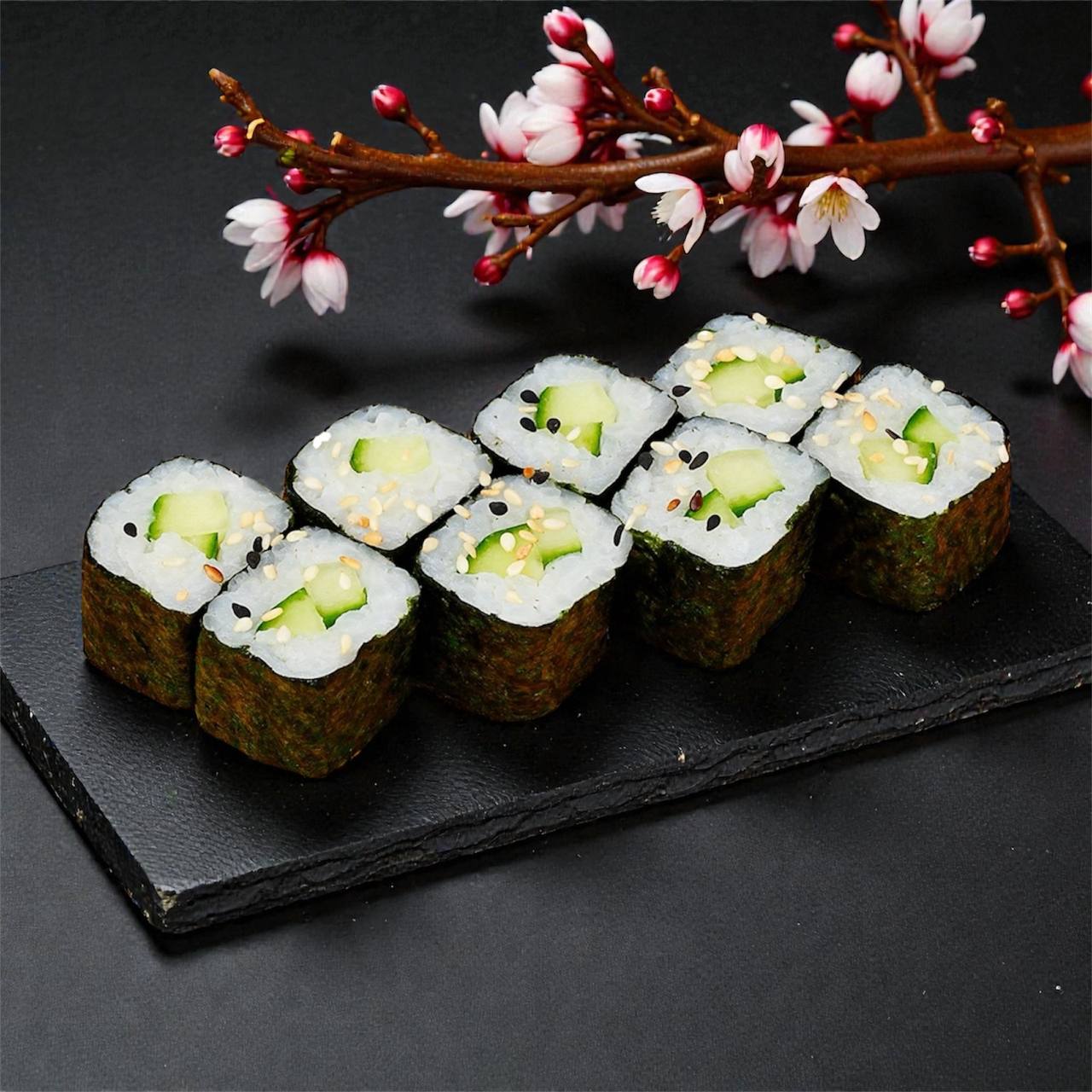 Хосомаки огурец